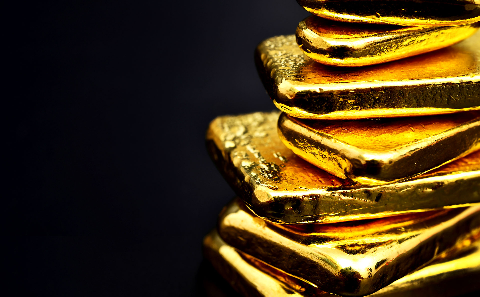 Melted Gold Bars